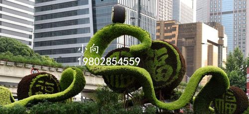 【城市五色草廠家批發,真植物景觀雕塑定制廠家】- 